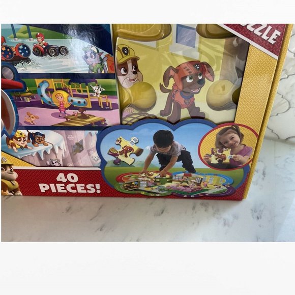 PAW PATROL - First Look and Find Book & Giant Puzzle (40 Pcs), Nickelodeon - New - Picture 9 of 12